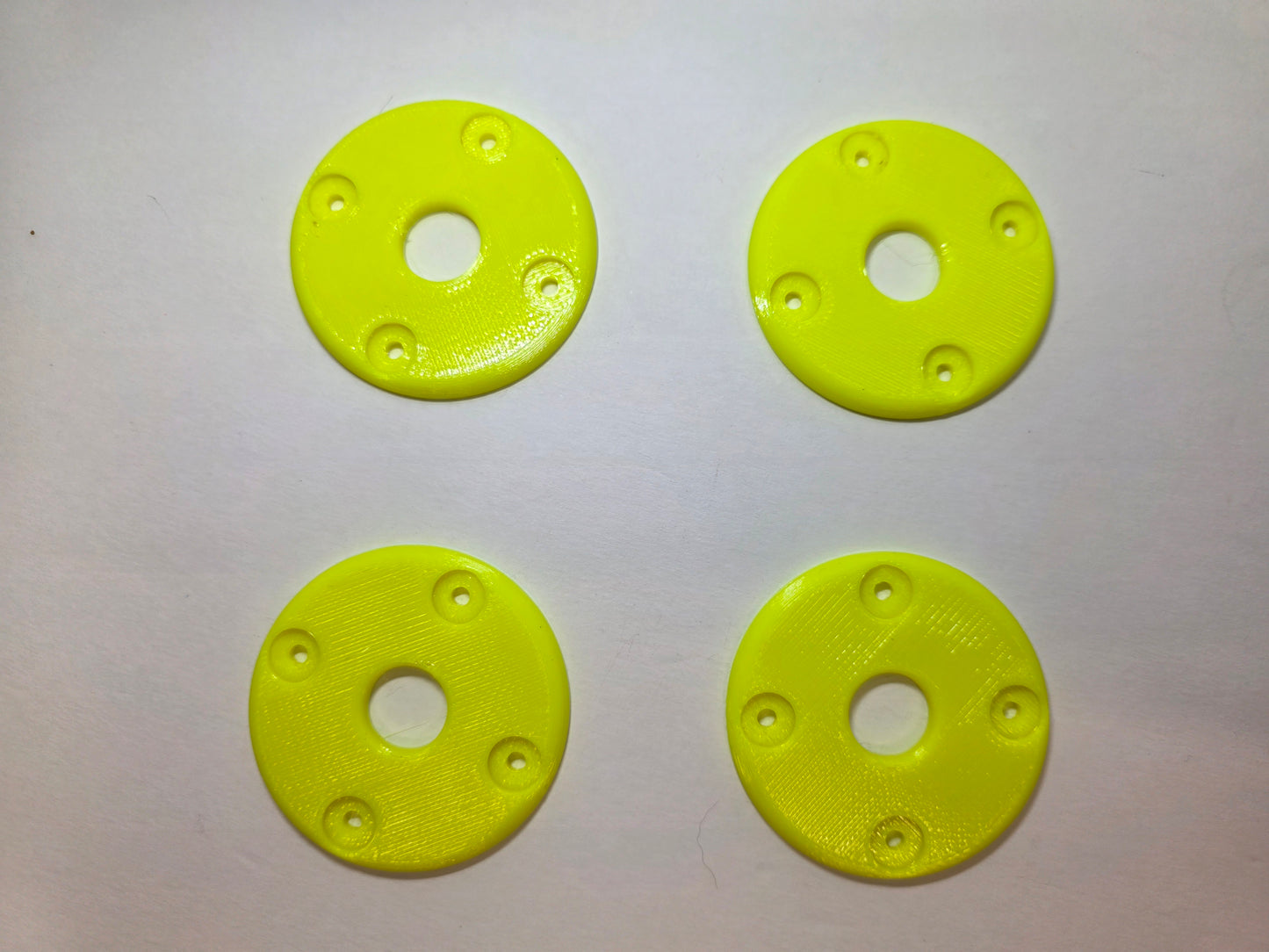 Hood Pin scuff pads - Neon Yellow
