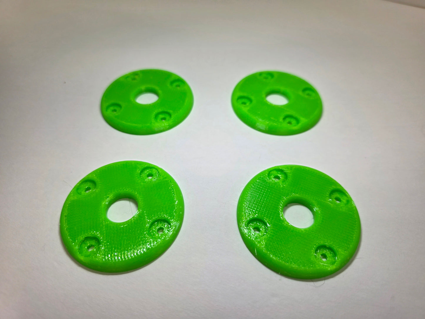 Hood Pin scuff pads - Neon Green