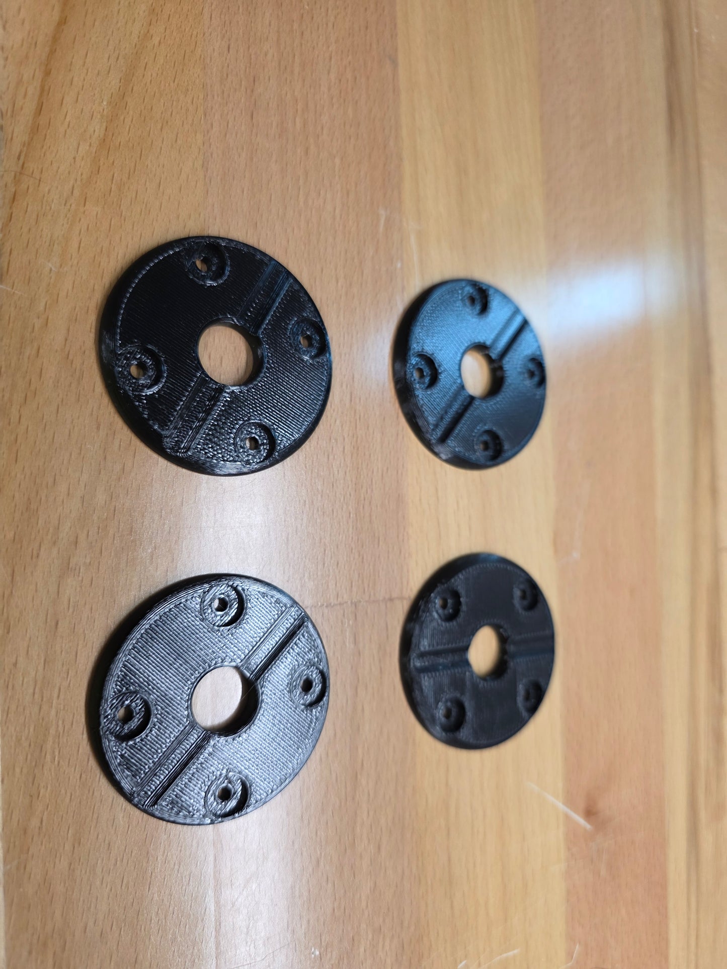 Hood Pin scuff pads with pin channel - Black