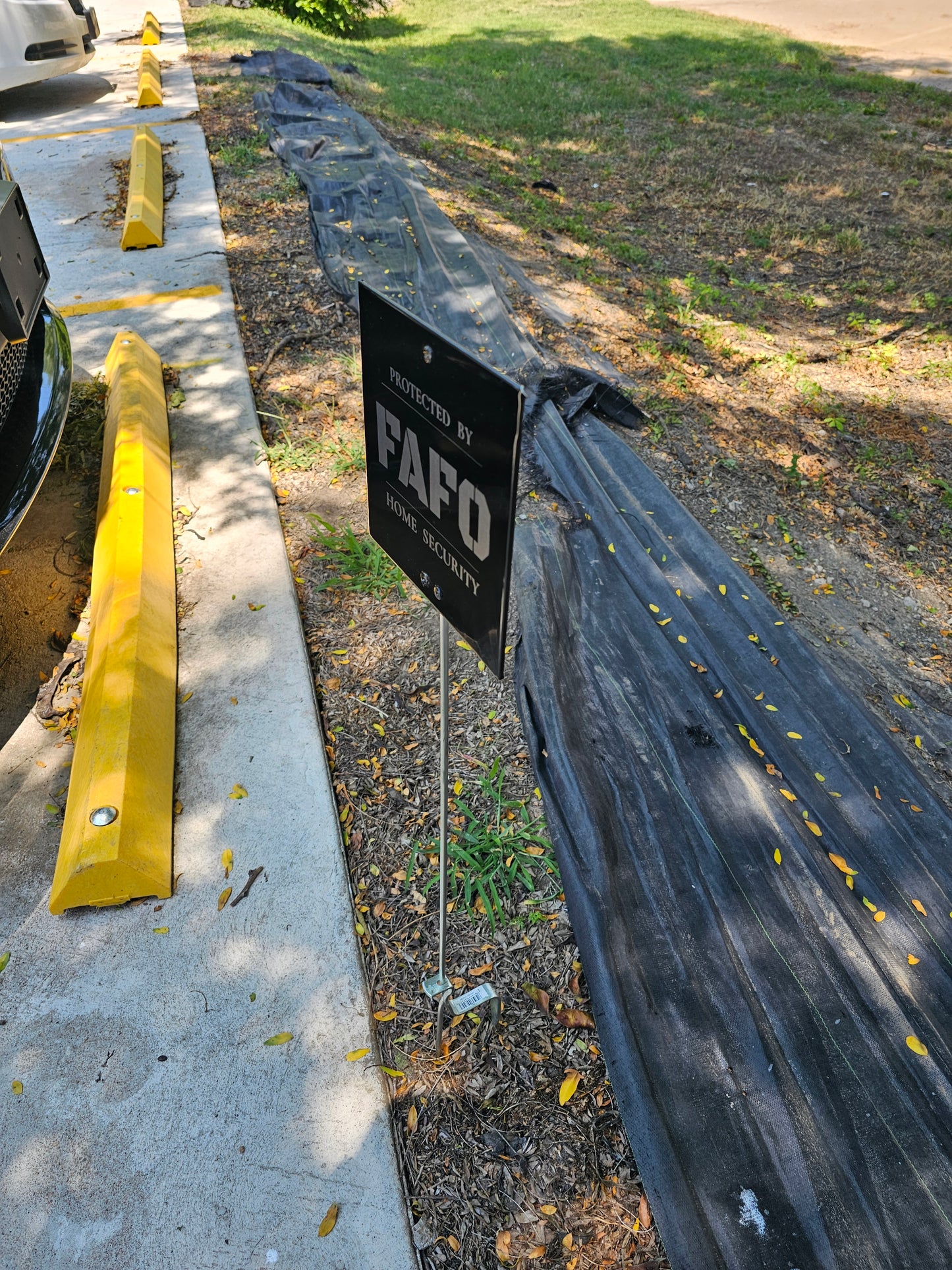 FAFO engraved sign