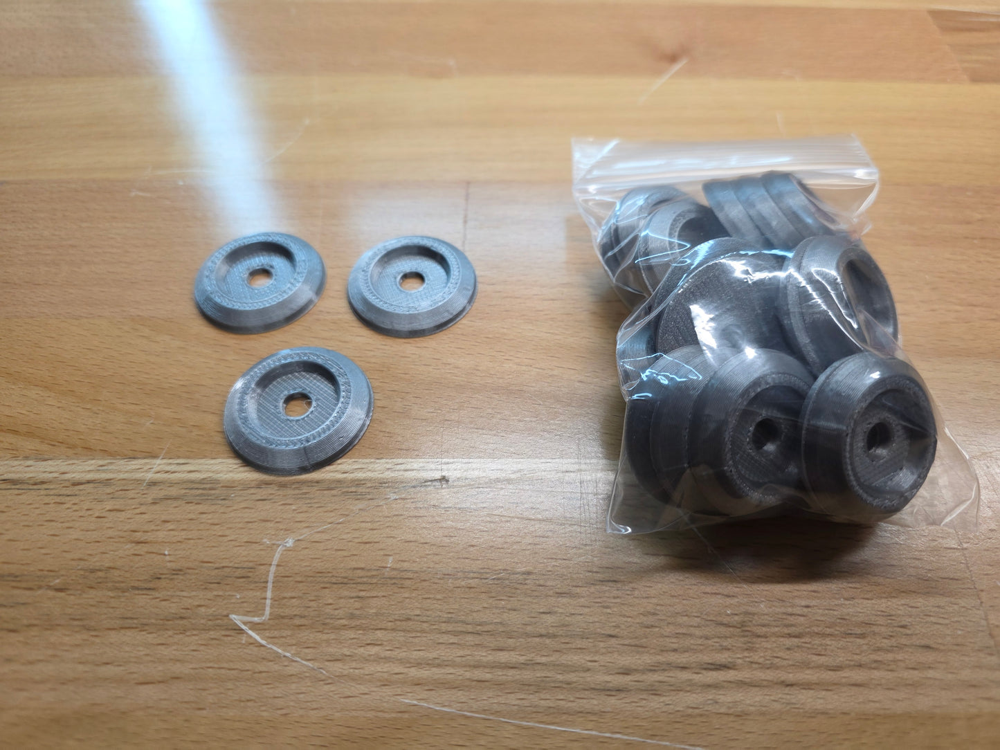 Racecar Body Bolt Washers - Metallic Silver