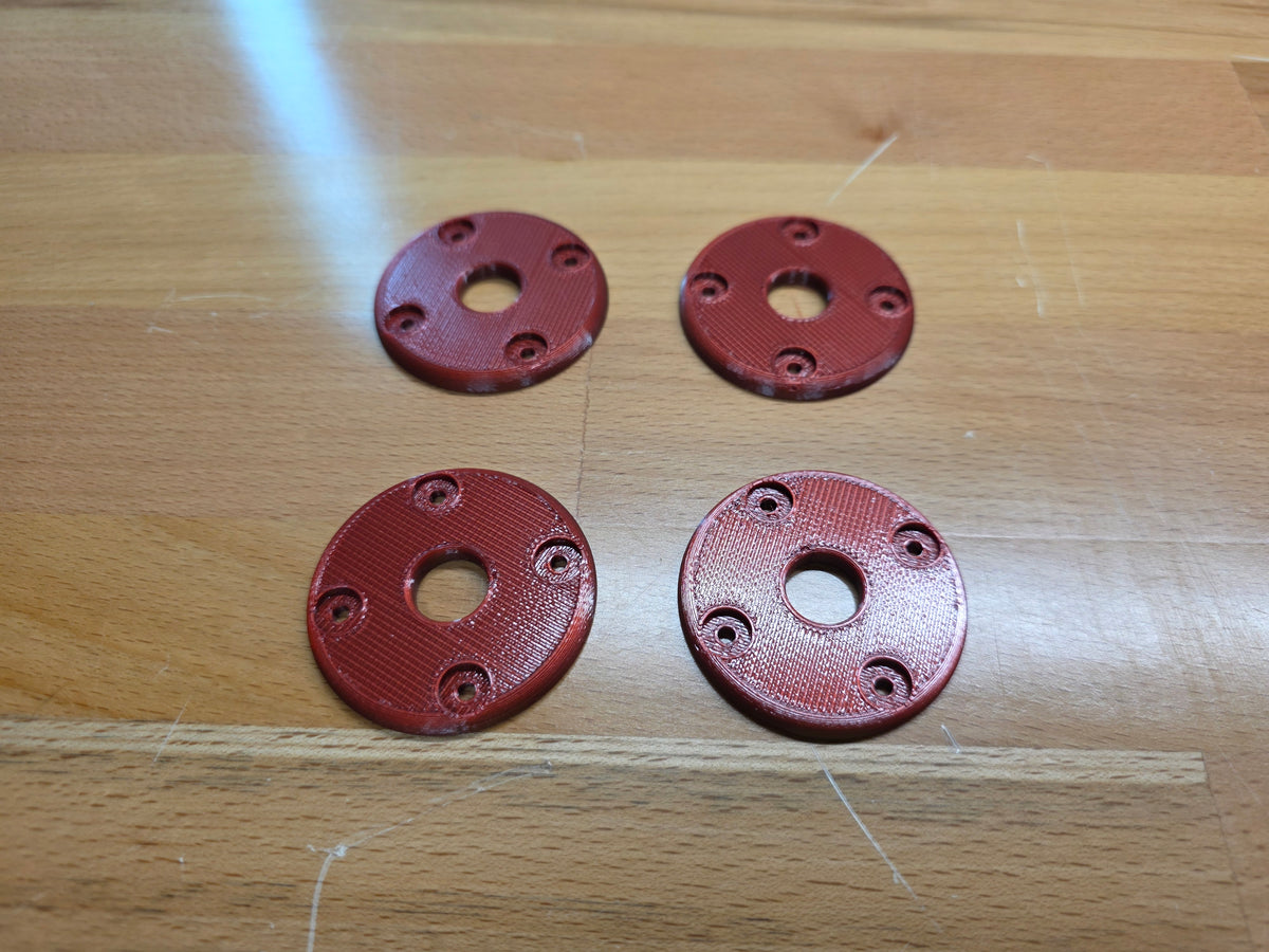 Hood Pin scuff pads - Ruby Red