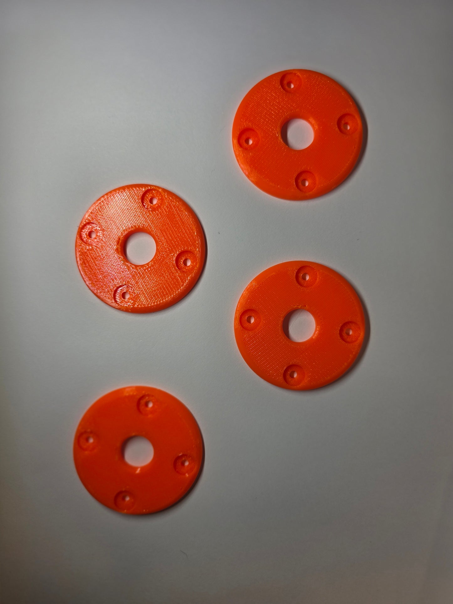 Hood Pin scuff pads - Neon Orange