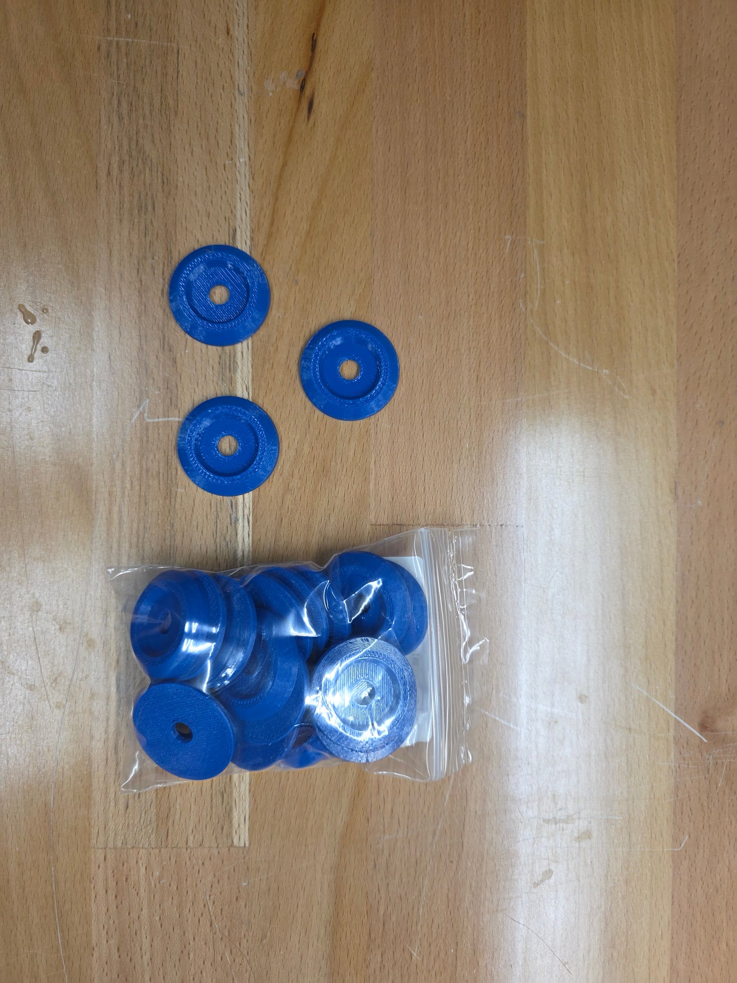 Racecar Body Bolt Washers - Blue