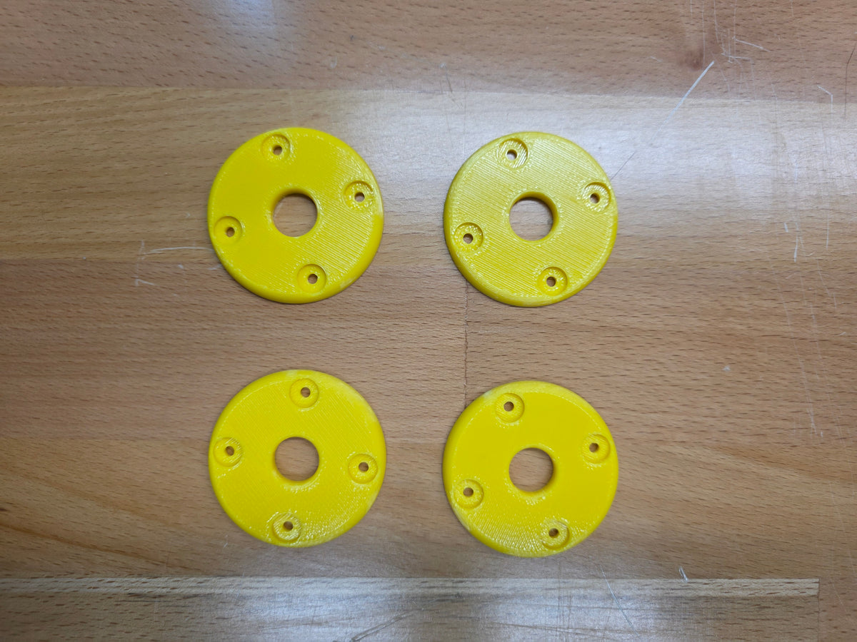 Hood Pin scuff pads - Yellow