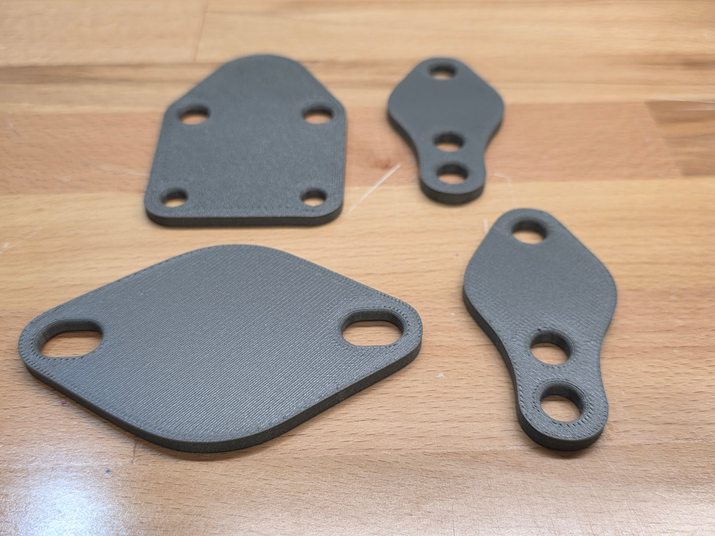 SBC Water Pump / Oil Pump / Thermostat Housing Block-Off Plates - Carbon Fiber Reinforced