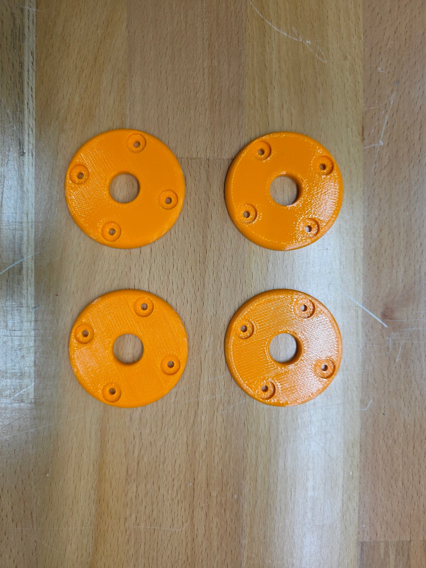 Hood Pin scuff pads - Orange