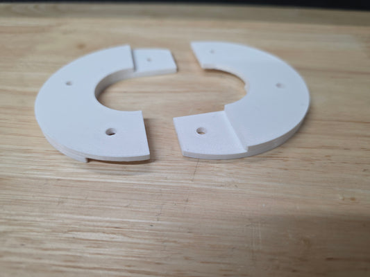 Decking 1.5" Tube Covers - 35°X / 80°Y  - White