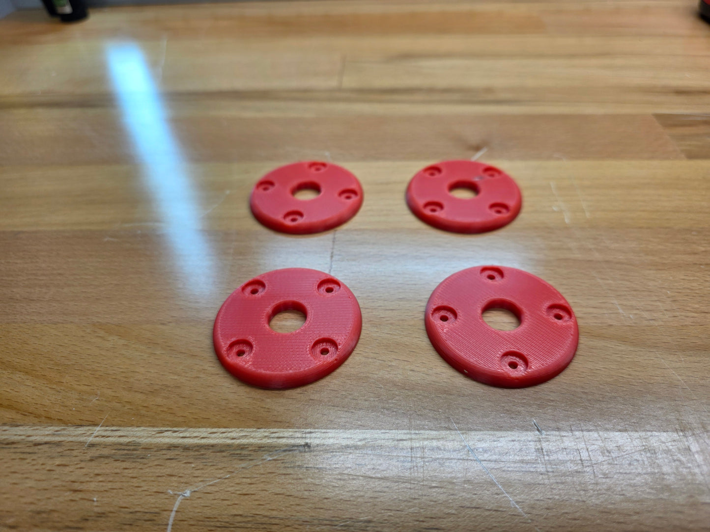Hood Pin scuff pads - Red