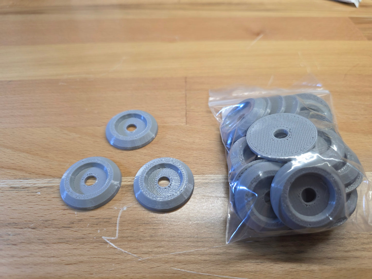 Racecar Body Bolt Washers - Gray