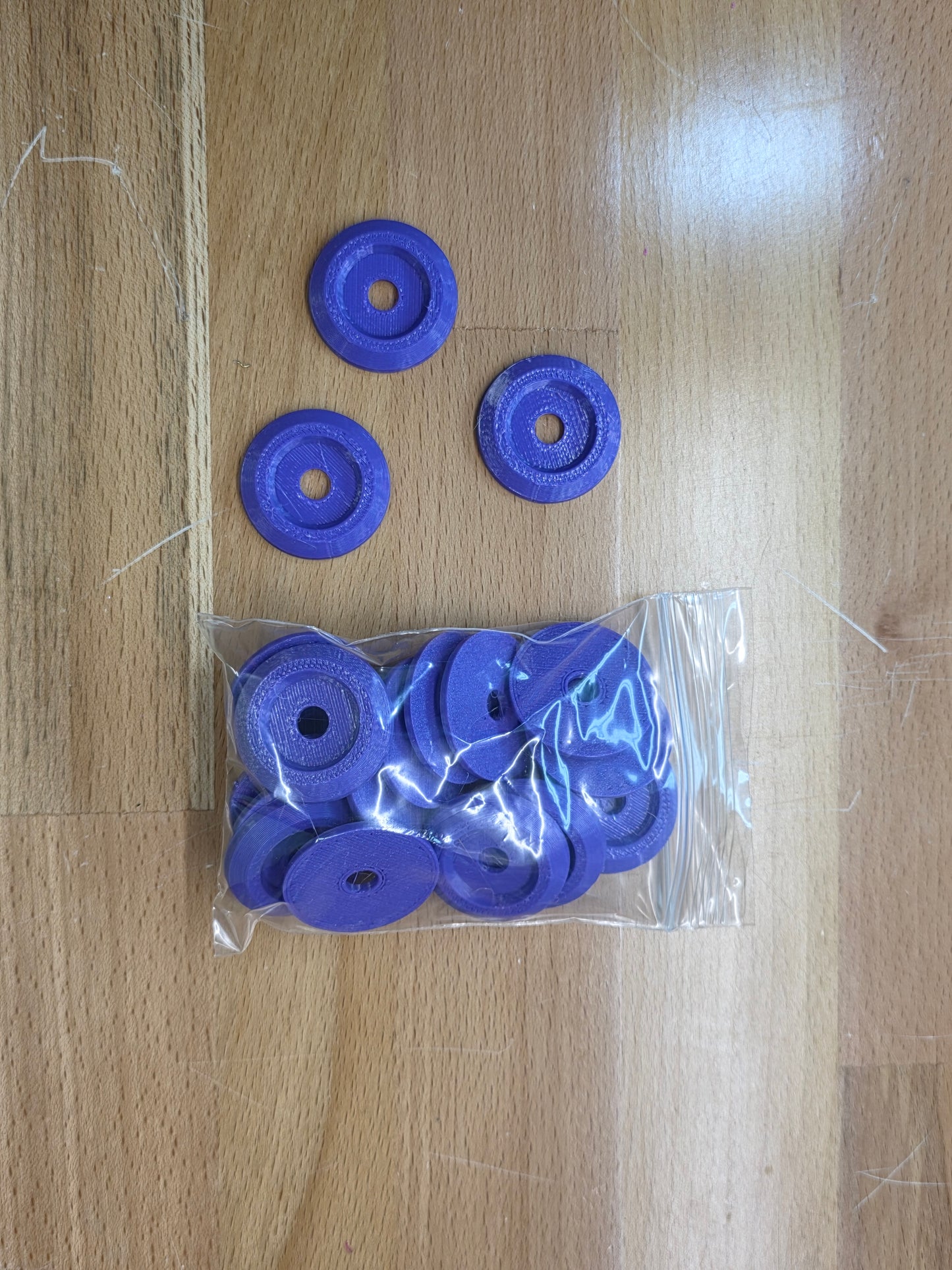 Racecar Body Bolt Washers - Purple