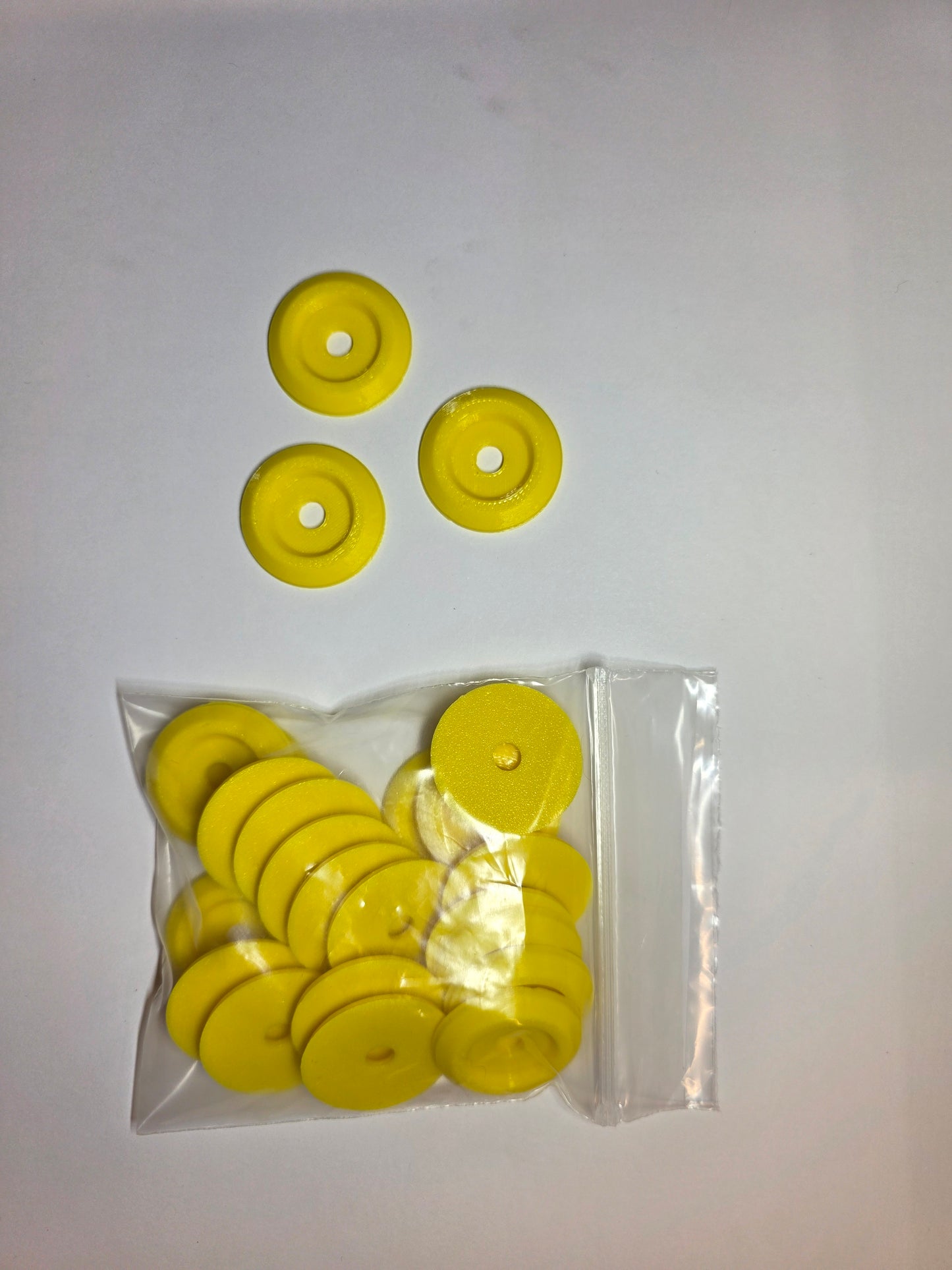 Racecar Body Bolt Washers - Yellow