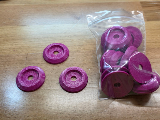 Racecar Body Bolt Washers - Magenta