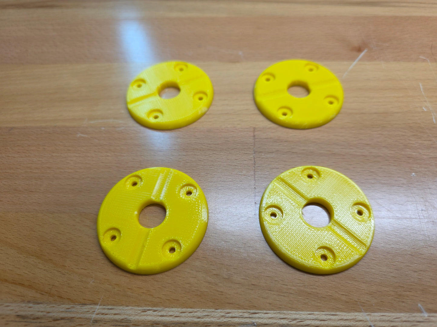 Hood Pin scuff pads with pin channel - Yellow