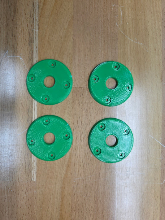 Hood Pin scuff pads - Bright Green