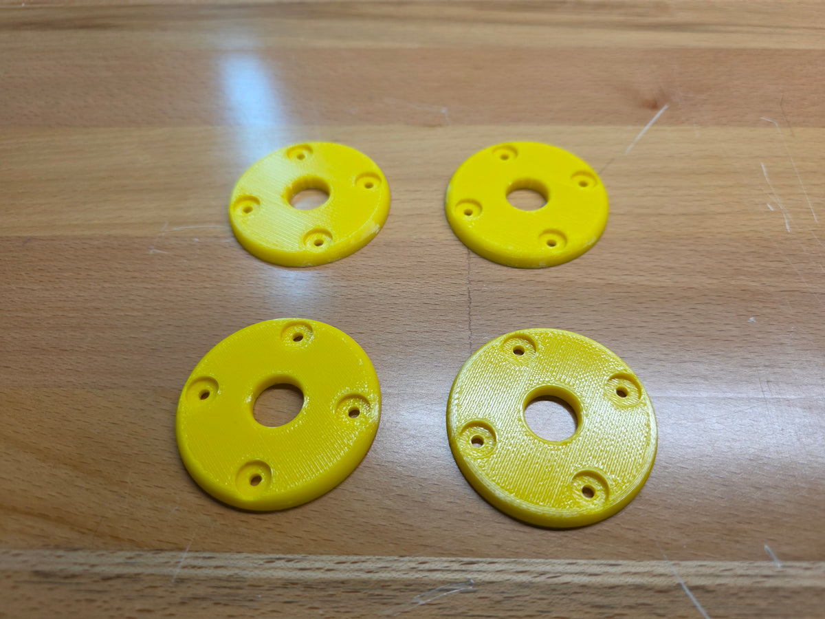 Hood Pin scuff pads - Yellow