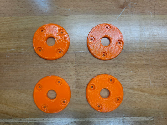 Hood Pin scuff pads - Neon Orange