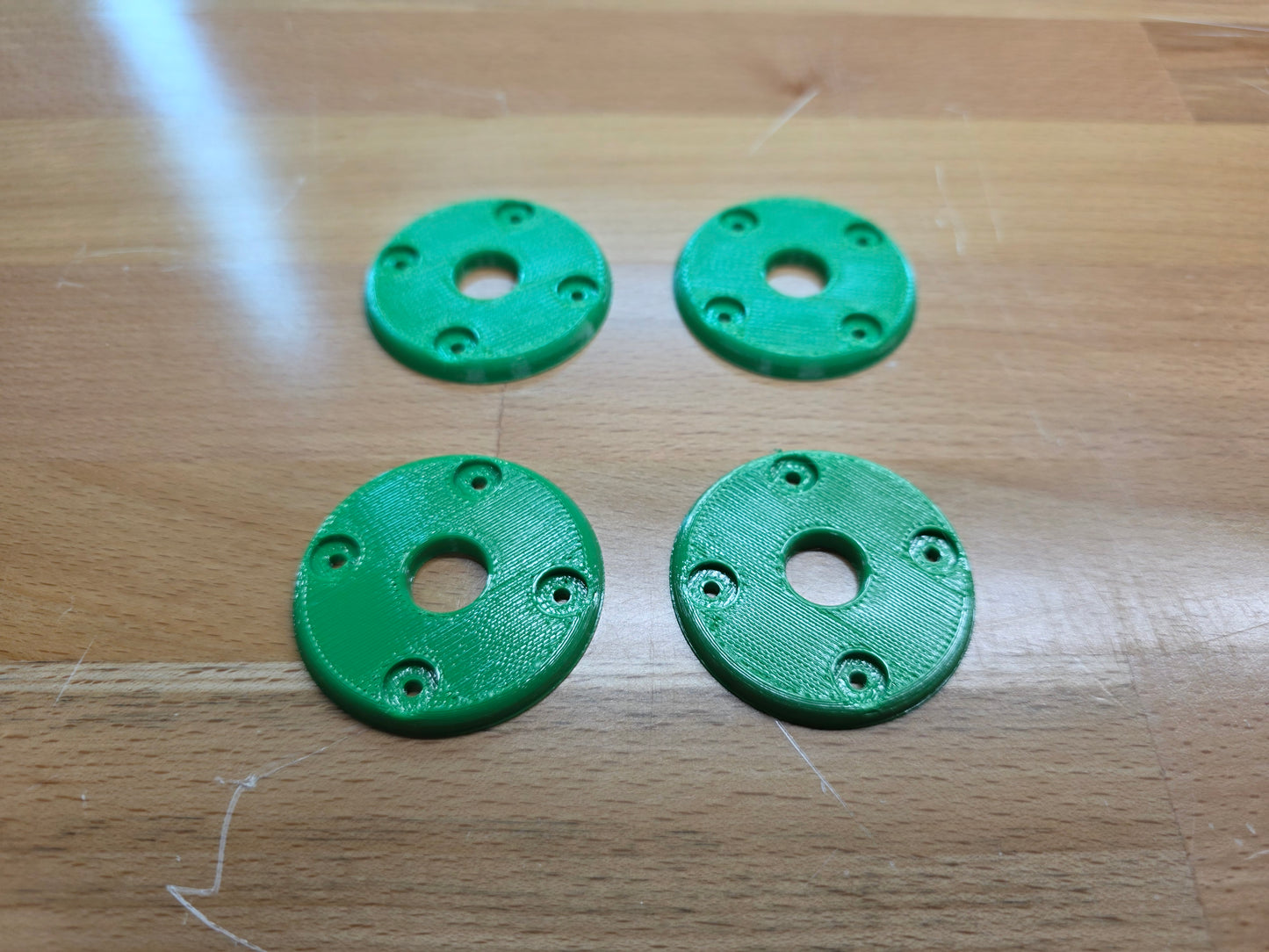 Hood Pin scuff pads - Bright Green
