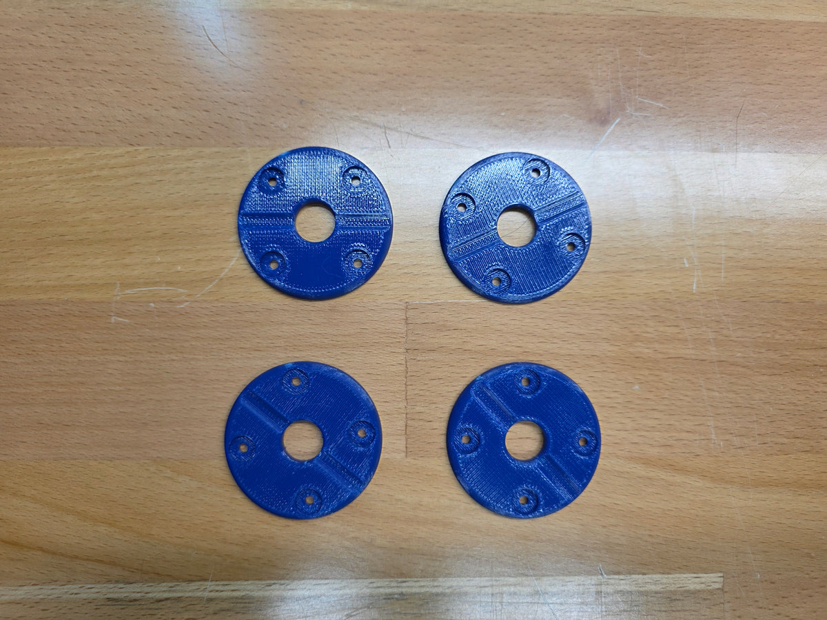Hood Pin scuff pads with pin channel - Dark Blue