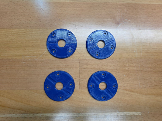 Hood Pin scuff pads with pin channel - Dark Blue