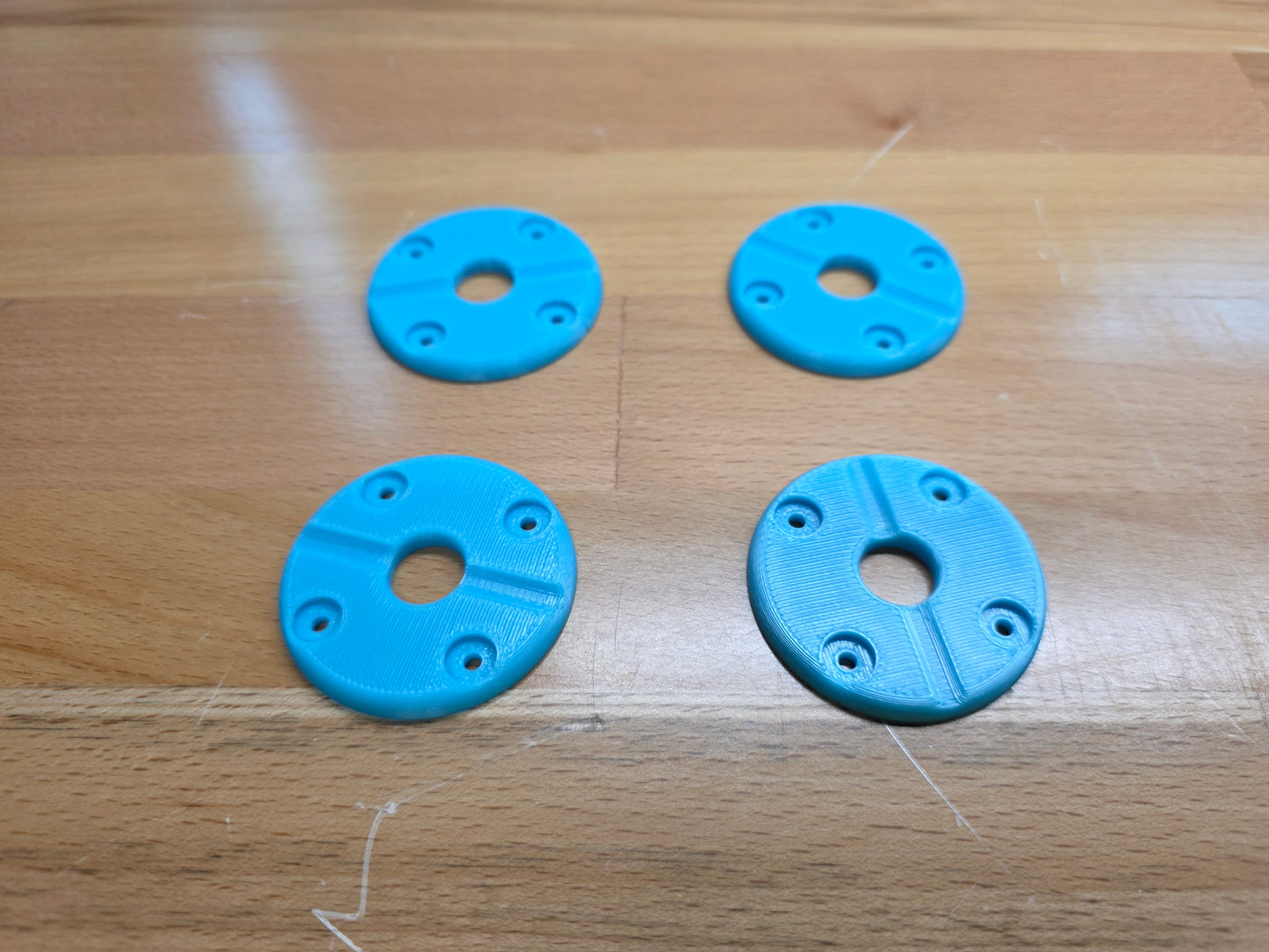 Hood Pin scuff pads with pin channel - Sky Blue