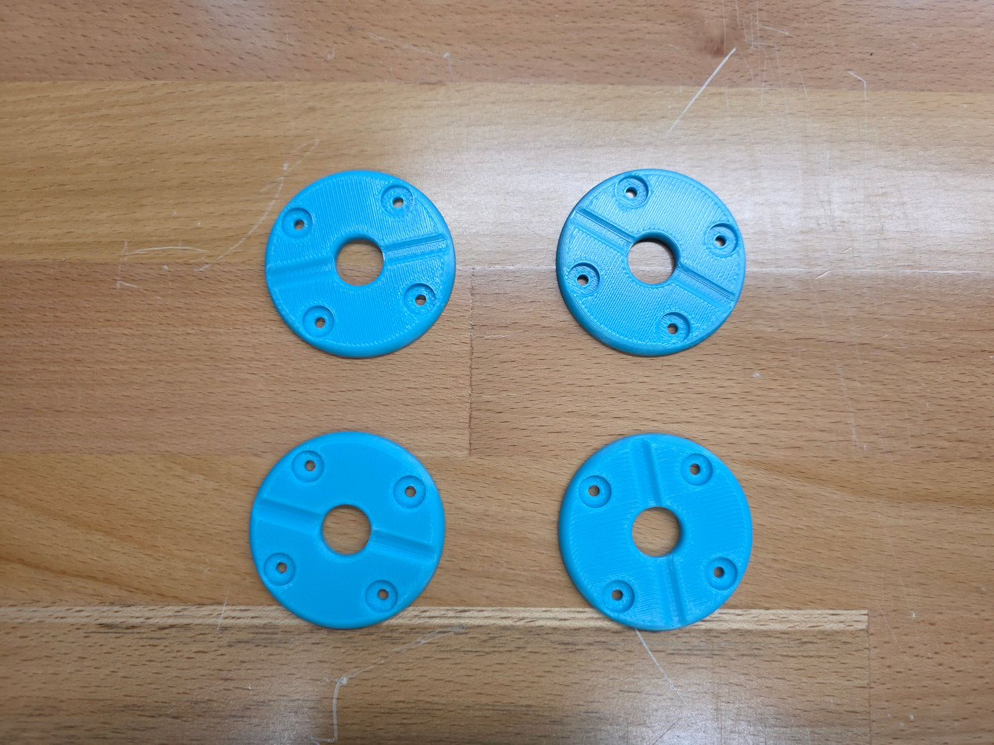 Hood Pin scuff pads with pin channel - Sky Blue