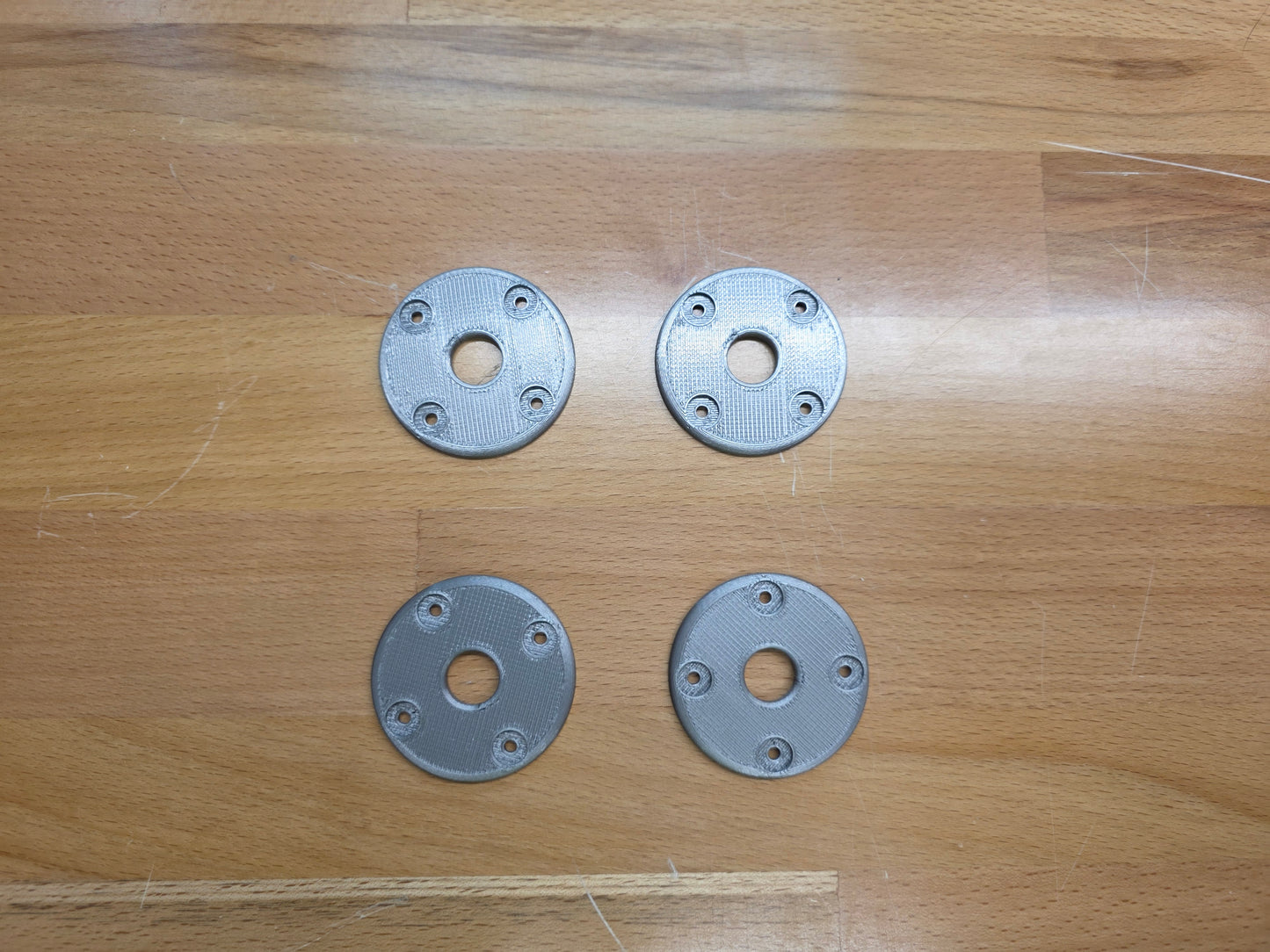 Hood Pin scuff pads -  Metallic Silver