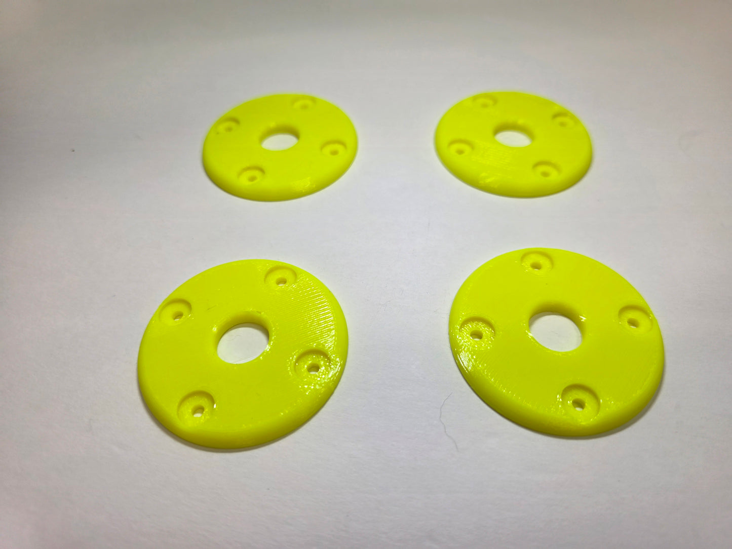 Hood Pin scuff pads - Neon Yellow
