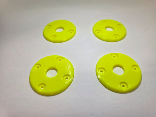 Hood Pin scuff pads - Neon Yellow