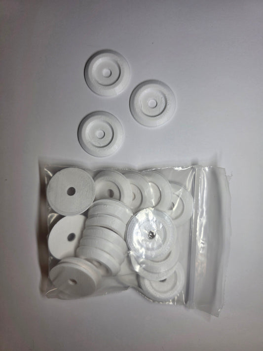 Racecar Body Bolt Washers - White