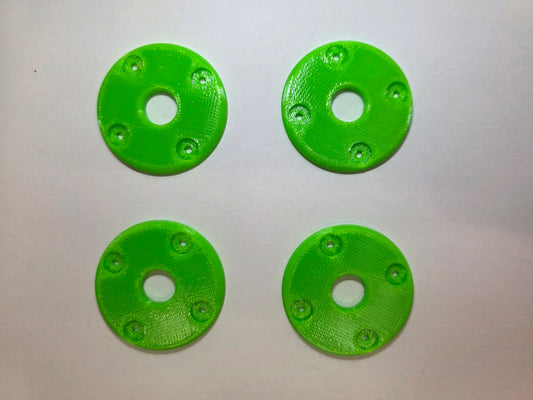 Hood Pin scuff pads - Neon Green