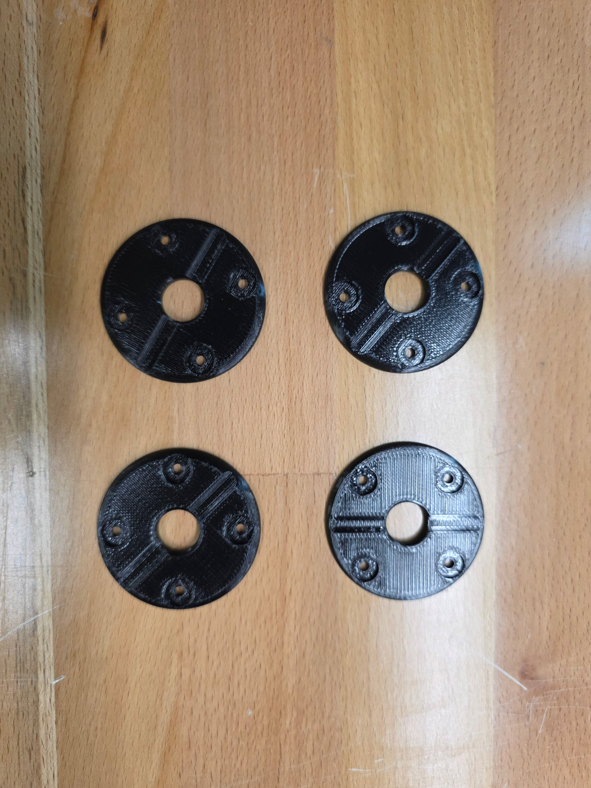 Hood Pin scuff pads with pin channel - Black