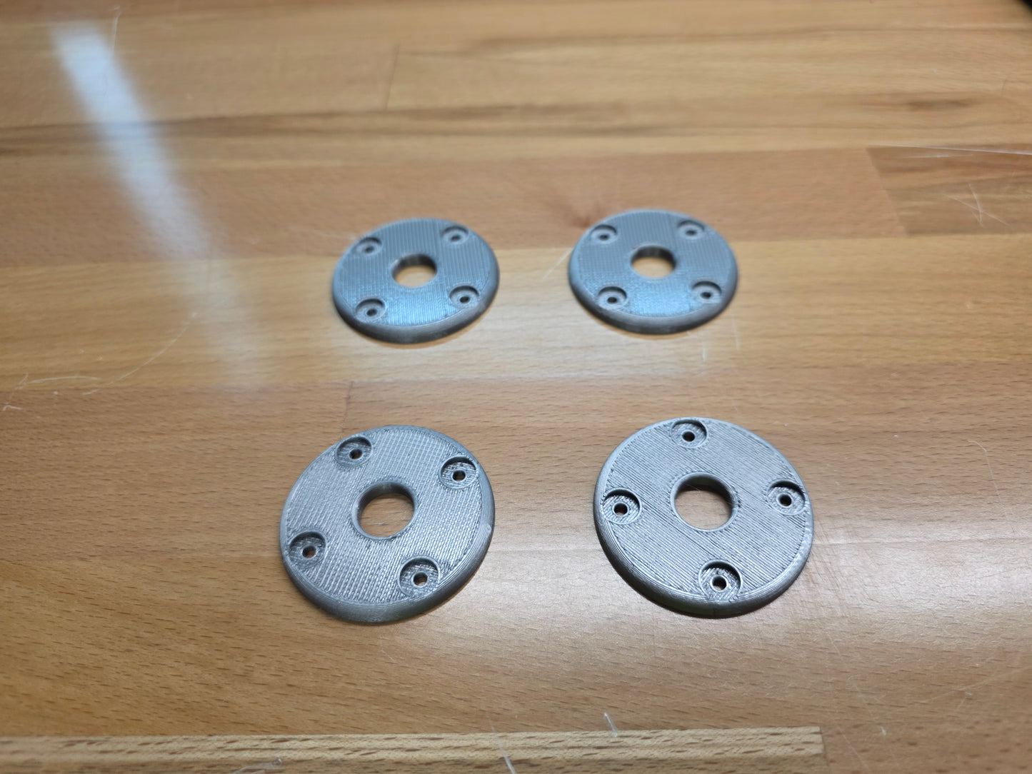 Hood Pin scuff pads -  Metallic Silver